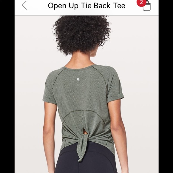 lululemon athletica Tops - ISO Lululemon Open Up Tie Back Tee.
